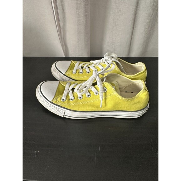 Converse Chuck Taylor All Star Neon Yellow Sneaker Shoes Size M 6 Wo’s 8 - Picture 4 of 7